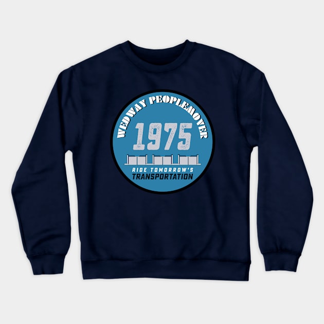 Wedway People Mover Transportation Crewneck Sweatshirt by retrocot